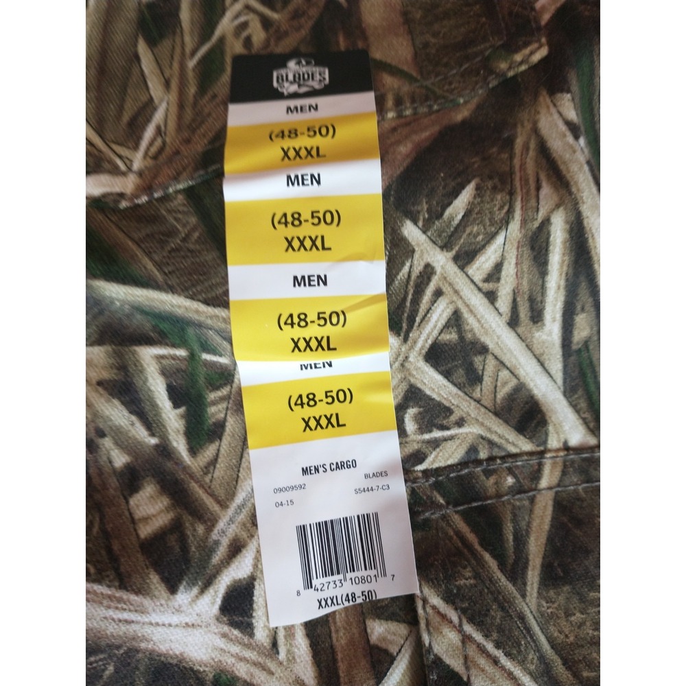 Mossy Oak Shadow Grass Blades Camouflage Pant Cargo Camo Hunting Mens XXXL 48-50 - Picture 7 of 12